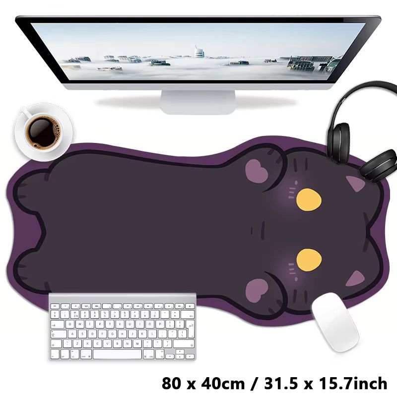 Tradescantia Purple - Tapis de souris VIKAMA en forme