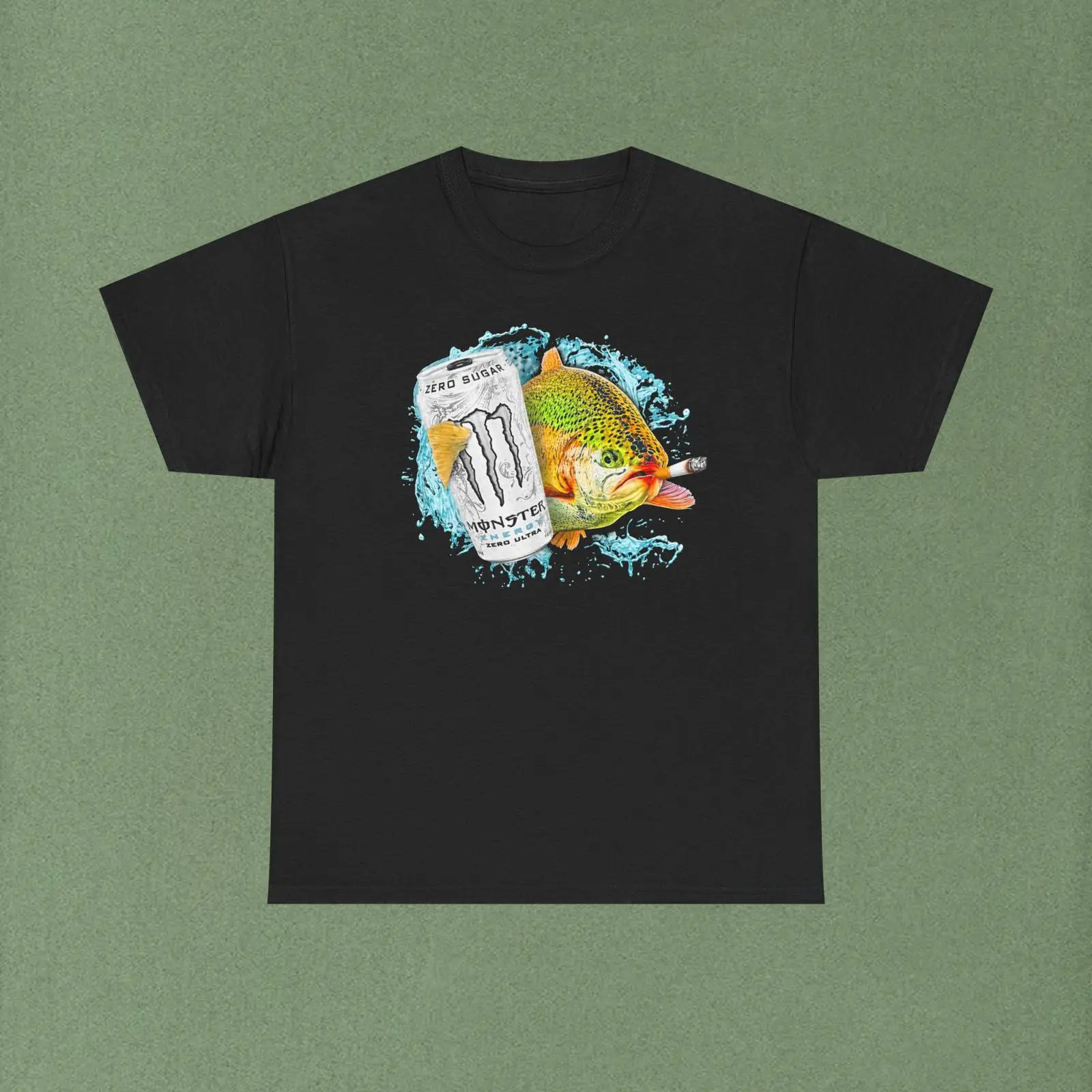 Monstera Adansonii - T-shirt unisexe vintage délavé et extensible,