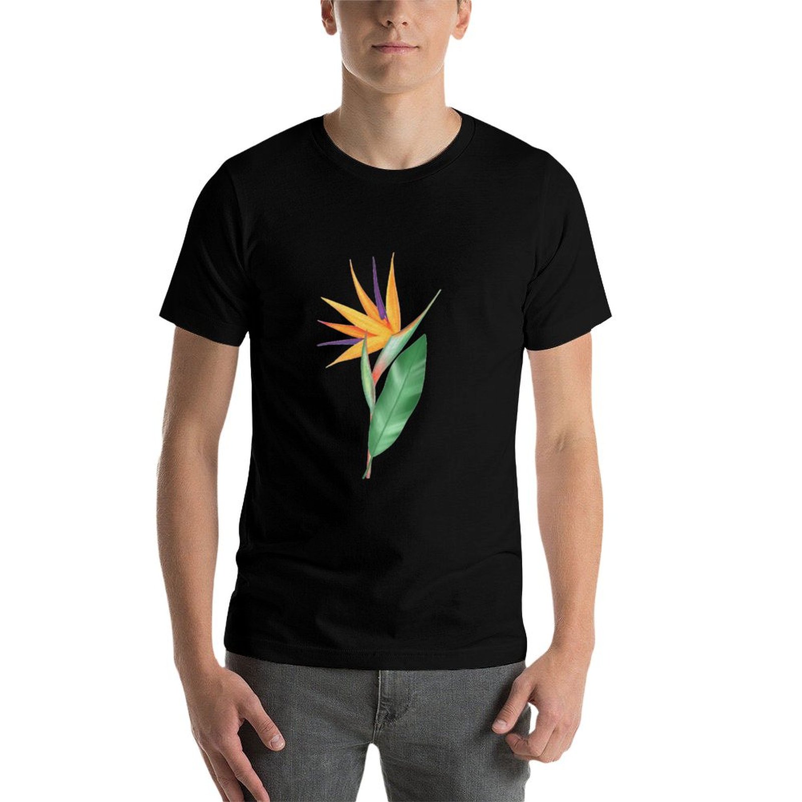 T-shirt à manches courtes déco - Bird Paradise Strelitzia avis et prix