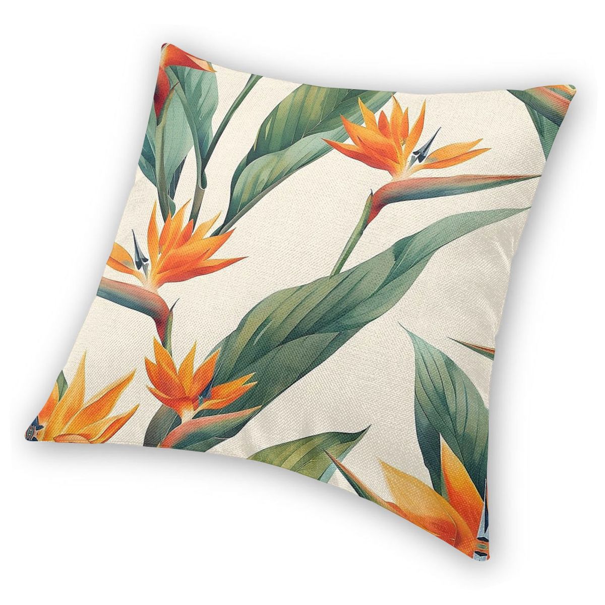 Taie d'oreiller carrée Bird Of - Bird Paradise Strelitzia avis et prix