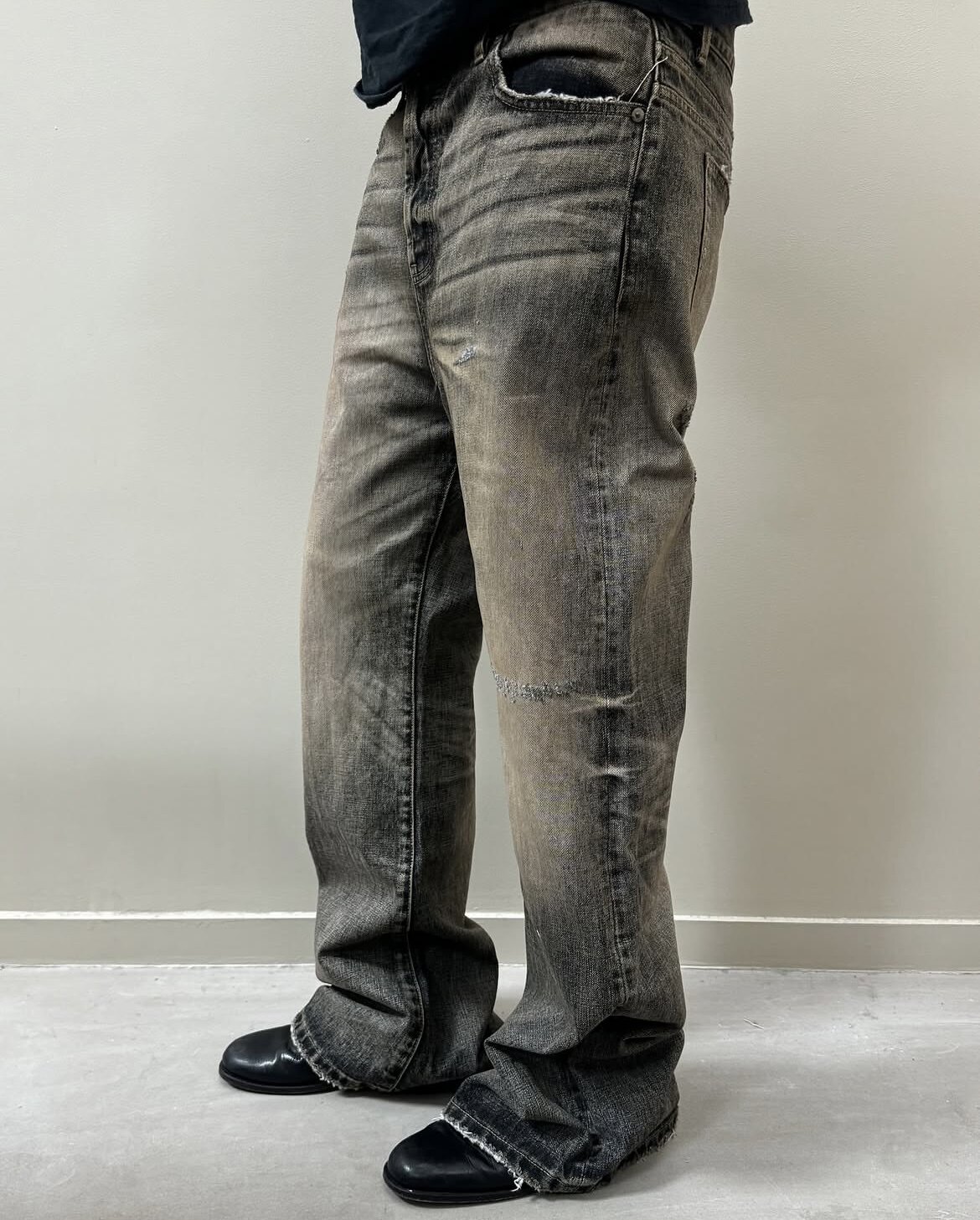 Jeans bootcut baggy délavés, u - Aglaonema Red avis et prix