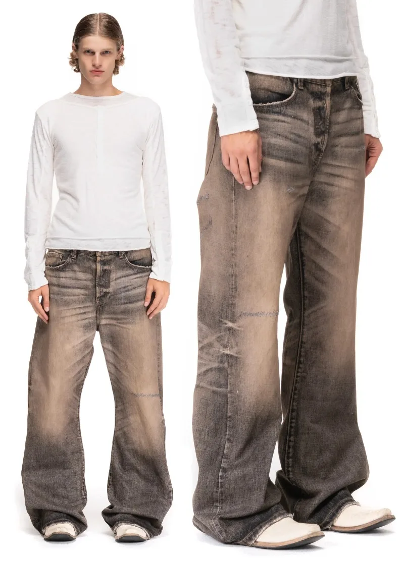 Jeans bootcut baggy délavés, u - Aglaonema Red avis et prix
