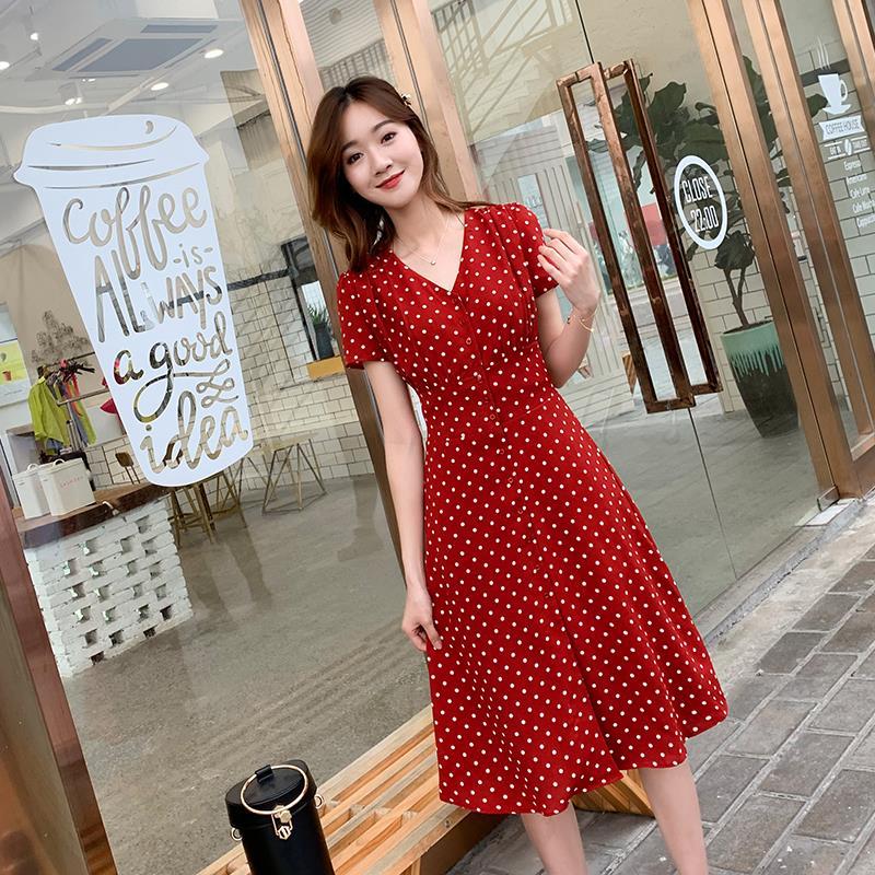 Robe mi-longue en mousseline d - Aglaonema Red avis et prix